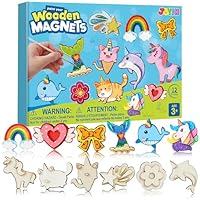 JOYIN 12 pcs Wooden Magnets