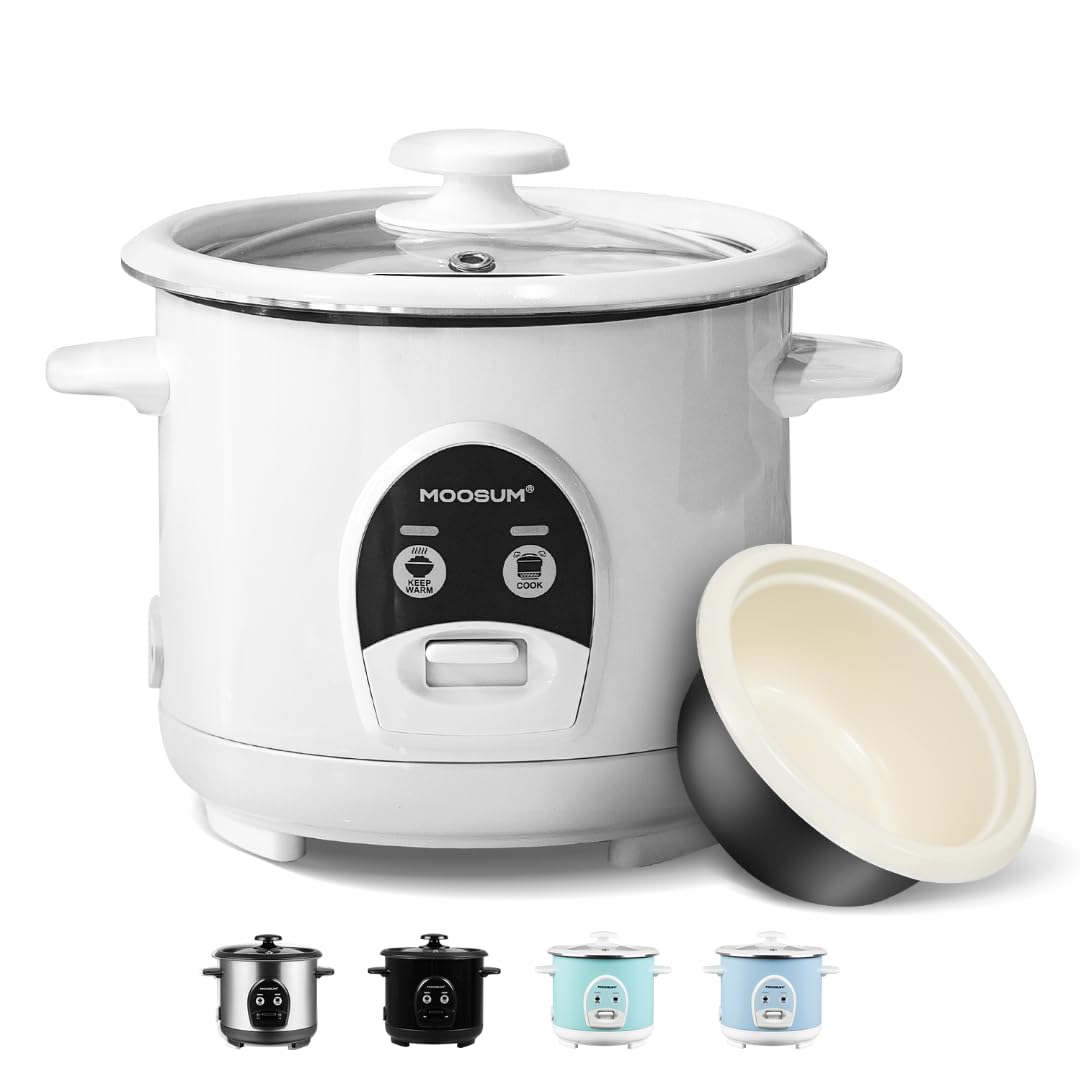 Amazon | MOOSUM 電気炊飯器 ワンタッチ式 アジアン日本寿司米用