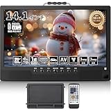 [録画機能付き]ポータブルテレビ 14.1インチ テレビ小型 軽い 薄い 大画面 大音量 高齢者使用可能 録画予約可能 簡単操作 HDMI端子搭載 YouTube視聴可能 コンパクト 車載用バッグ付き 車中泊 リモコン付き 遠距離制御 イヤホン付き モバイルバッテリーに対応 AC電源・車載電源に対応 スタンド/吊り下げ/車載3WAY設置