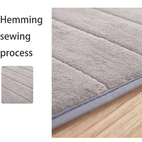 Tappetino da Bagno Extra Morbido Antiscivolo, ad Asciugatura Rapida, in Memory Foam Altamente Assorbente, 140 x 200 cm, Arancione. Perfetto per la Sicurezza e Il Comfort in Bagno.