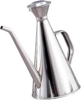 304 Nonrust Steel Oil Bottle Leak Accurate Flows Control, B | Leak Nozzle for Accurate Pouring, Comfortable Grip for Home Cooking, Kitchens Essential, Sturdy Construction