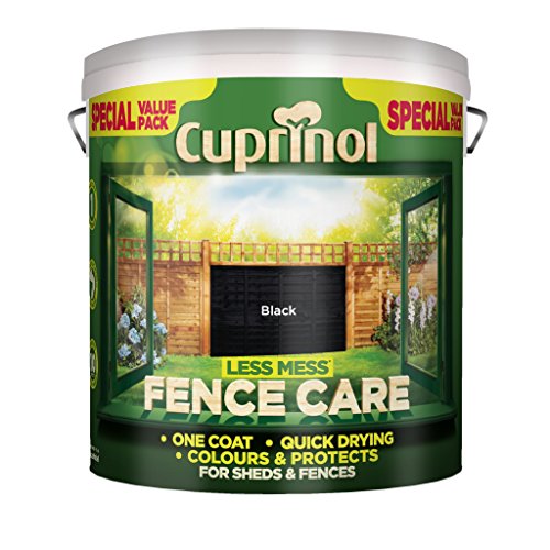 Cuprinol LMFCBL6L 6 Litre Less Mess Fence Care – Black by Cuprinol