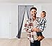 Magnetic Screen Door w/ Magnet Closure & Velcro 36 x 80 I Doorway Curtain Cover Netting | Pet & Dog Friendly Patio / Front Door Mesh, Fly Net for Doors | Puerta Magnetica Con