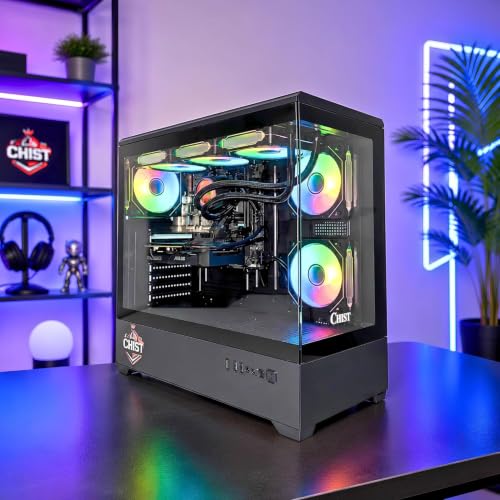Image of CHIST Extreme Gaming pc Core i5-14600F (14 Cores, 20 Threads, Up to 5.3GHz) 32GB DDR4 RAM, 1TB NVMe SSD, 650W 80+ Bronze PSU, 240mm Liquid Cooler, Wi-Fi Bluetooth, Windows 11 Pro (RTX 3050 6GB)