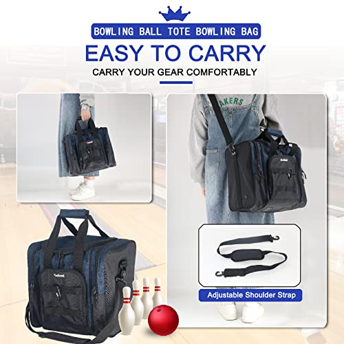 Goloni | Bowling Ball Bag For Singer Ball With Padded Ball Holder, 2 Pockets Fit Bowling Shoes Up To Mens Size 14 And Accessories #TOP5