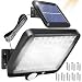 Produktbild Retoo Solarlampen für Außen mit Bewegungsmelder, 108 LEDs, Verbessertes Neues Modell Solar Lampe Outdoor für Garten, Solarleuchten für den Außenbere ichdeal für Terrasse, Veranda, Garage, Haustür
