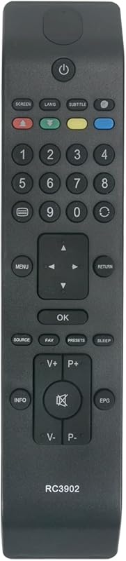 ALLIMITY Univerzális Távirányító Inno Hit TV-hez - Kompatibilis IH22914T19B, IH26916T17B és Más Modellekkel, 10m Hatótávolság, Ergonomikus