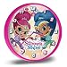 CLOCK Horloge Murale Officielle Shimmer & Shine, avec Mini Peluche Gratuite pour Un Temps limité Seulement!