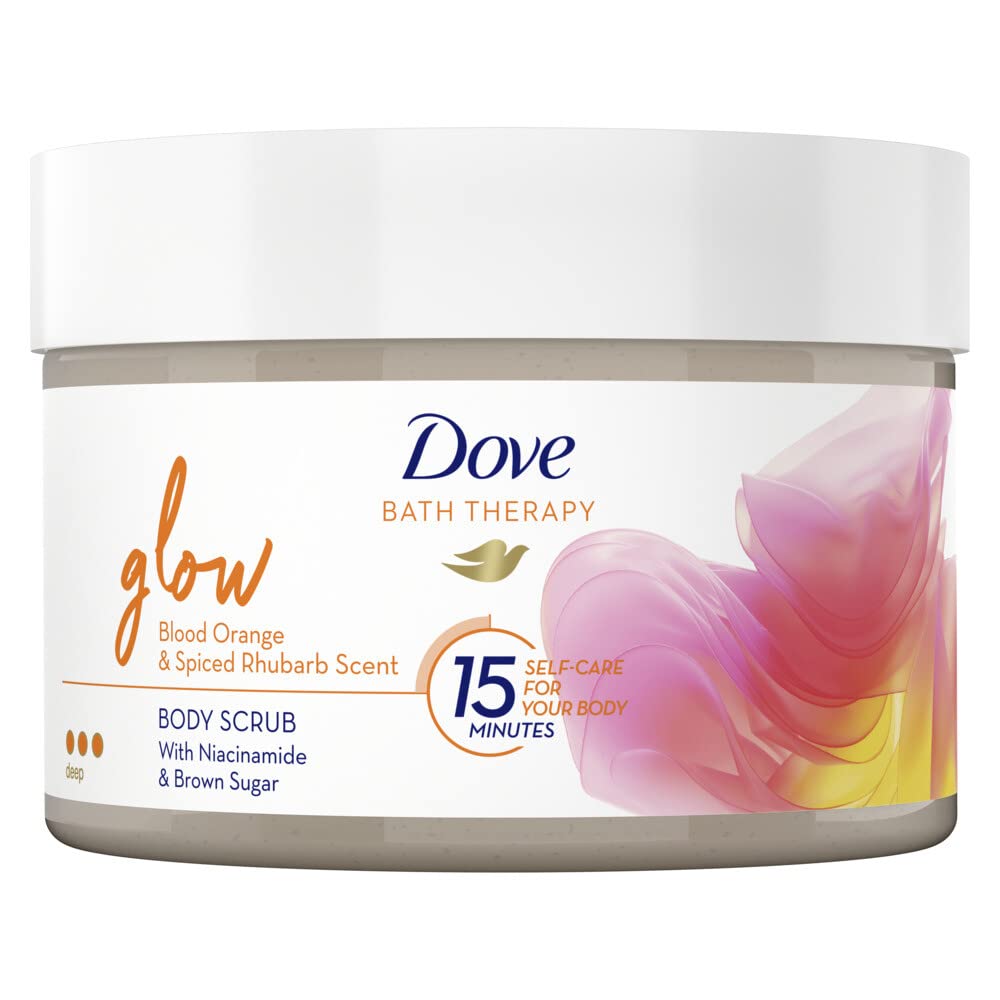 Dove Bath Therapy Glow Bodyscrub, dla promiennej skóry o zdrowym blasku, 295 ml