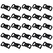 Black Plastic Side Release Buckles for Paracord Bracelets (3/8 Inch, 120 Pack)