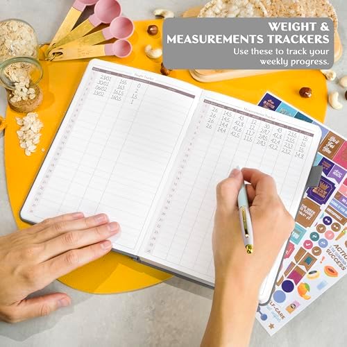 Legend Wellness Planner & Food Journal – Daily Diet & Health Journal with Weight Loss, Measurement & Exercise Trackers – Lifestyle & Nutrition Diary – Lasts 6 Months, A5 Size – Mystic Gray 6 511lPWQwM7L. AC