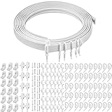 riel flexible furgoneta Ocasión adecuada: la pista de cortina tiene una variedad de usos, que sirve como cortinas de ventana colgantes, cortinas divisorias de habitación, cortinas de ducha, telón de fondo, decoración navideña, etc.