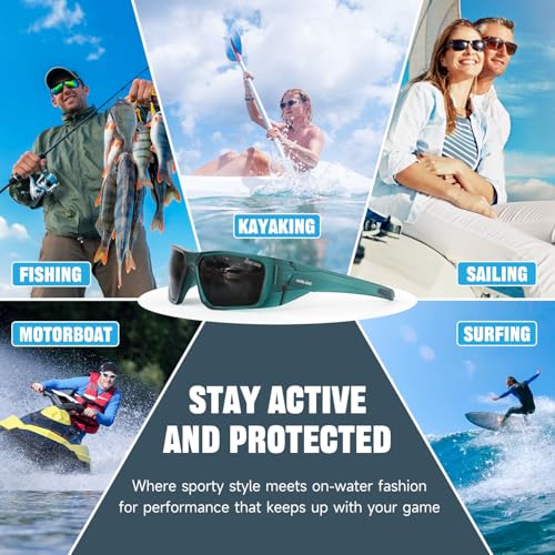 Image of Polarized Floating Fishing Sunglasses for Men Women