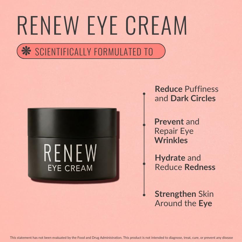 Organixx Renew Eye Cream - Hydrating Peptide Eye Cream