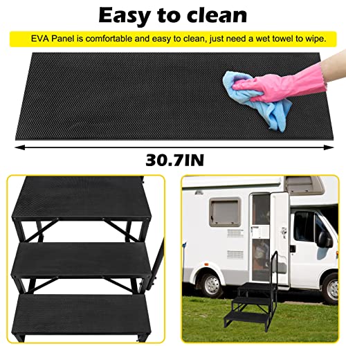 2 Step Stairs 5Th Wheel Stair Hot Tub Steps With Non Slip Assist Handrail Outdoor Rv Step Ladder Support Economy Stair Riser Quick Eases Boarding And Exitingfor Rvs And Travel Camper Trailers #TOP3