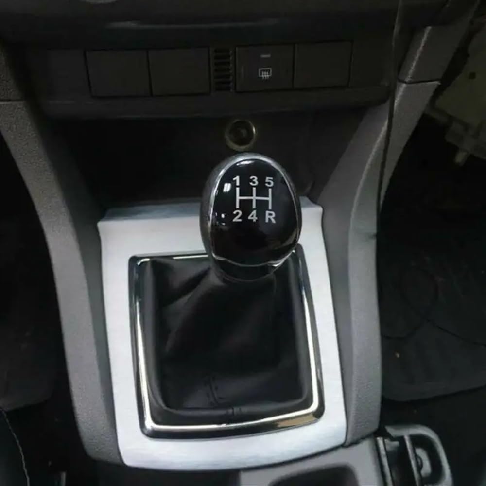 Pomello Cambio Auto Per Ford Focus MK2 (2007-2011) - Pomello Nero/argento Per Cambio 5-6 Marce, Design Ergonomico E Presa Salda