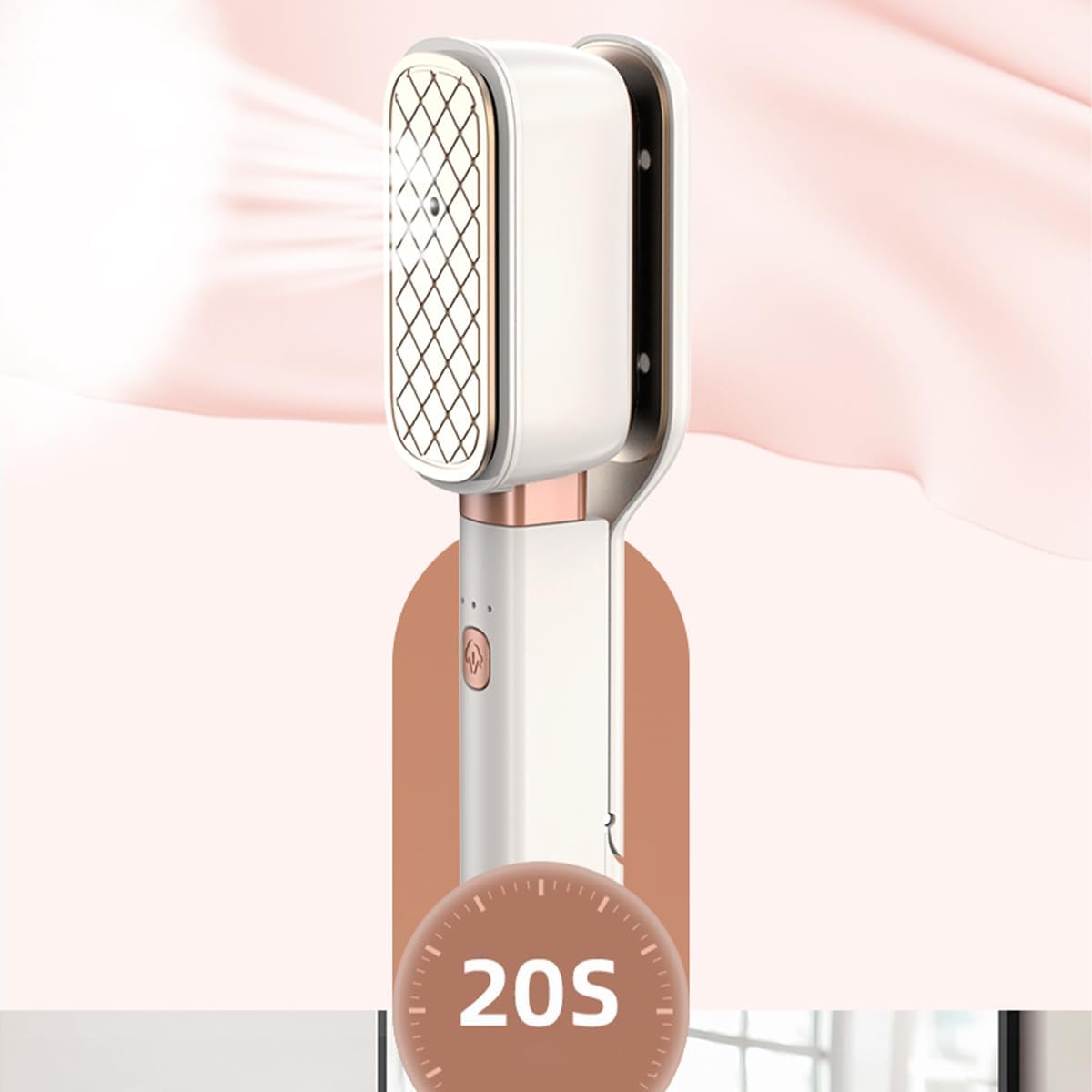 cjc Portable 1000W Travel Steamer & Iron - 20S Fast Heat Up, 3-in-1 Deep Wrinkle Remover with 180° Flip Handle, Heat-Resistant Gloves & Storage Bag, Ideal for Clothes & Home Use