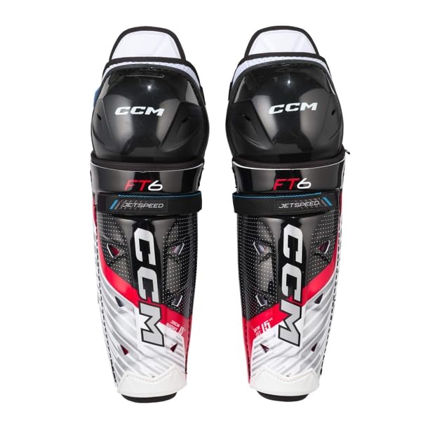 CCM Jetspeed FT6 - Espinilleras para hockey sobre hielo