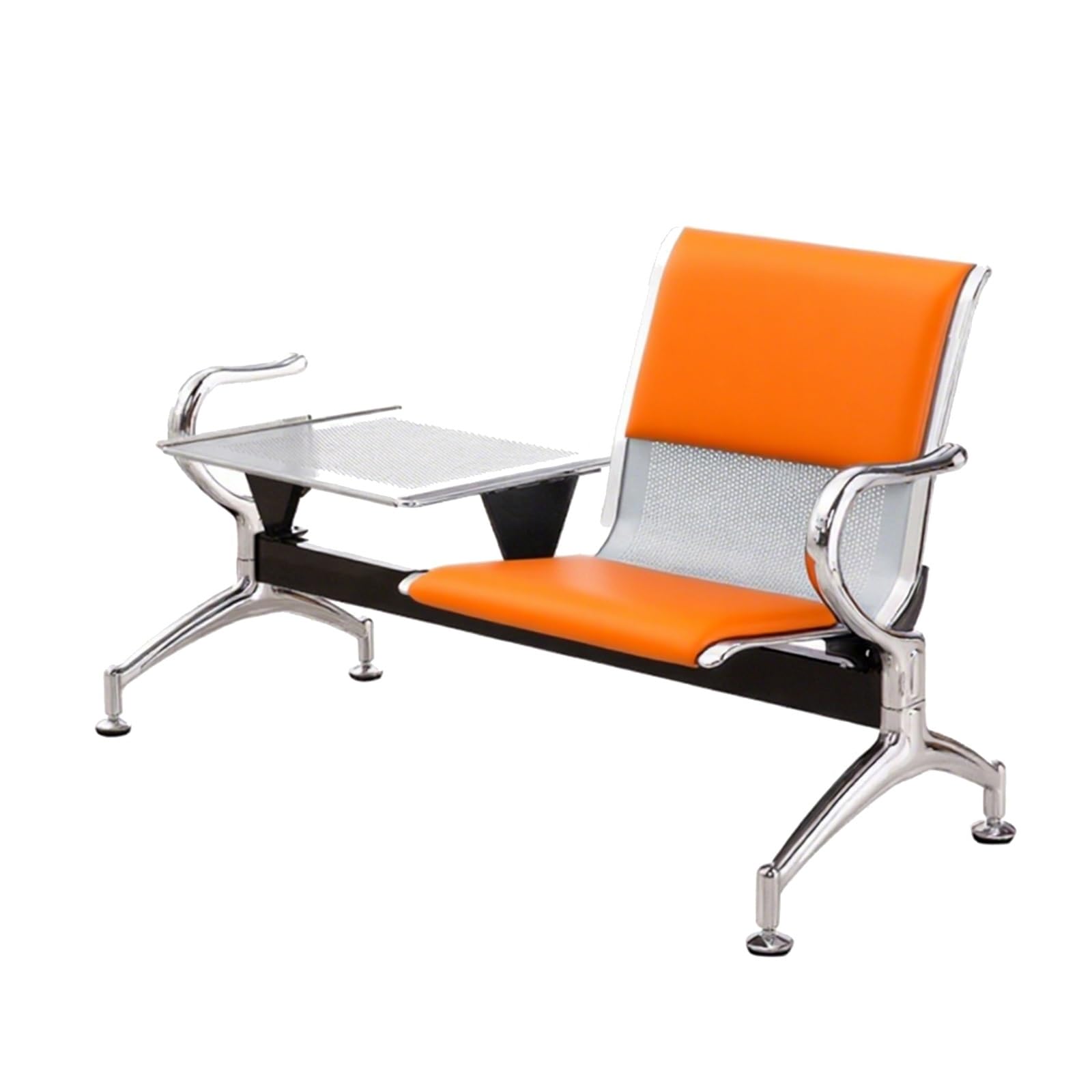 SaryEdge Reception Chairs with Coffee Table, Single Bench Seating & Armrests for Office, Bank, Guest Areas – Comfortable & Stylish Seating Solution,