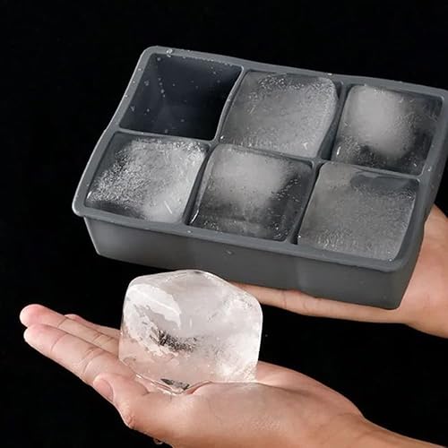 Miniatura 9 de Moldes de silicona grandes para cubitos de hielo, perfectos para cócteles de whisky, sopas de bourbon y golosinas congeladas, sin BPA y diseñados