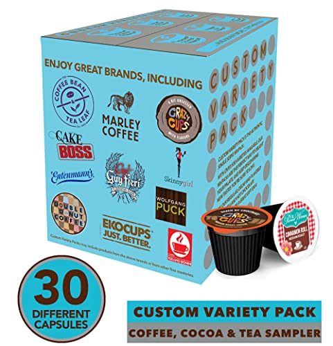 Variety Pack Of Coffee, Tea, Hot Chocolate And Cappuccino, Sampler Of Single Serve Coffee, Tea, Hot Cocoa And Cappuccino Pods For Keurig K Cups Machines, 30 Pack - No Duplicates #TOP1