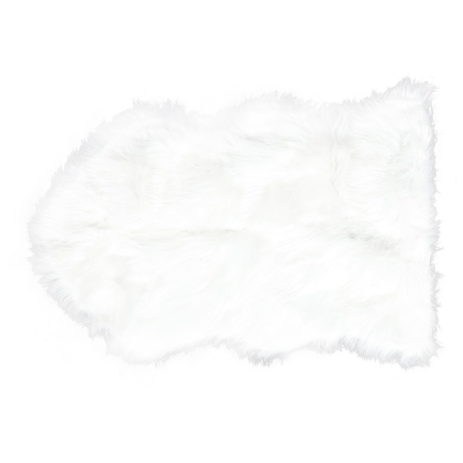 Tapis moelleux de salon blanc PRETYZOOM pour un coin cocooning doux