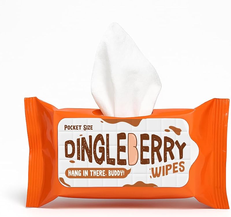 Lenços umedecidos de bolso Gears Out Dingleberry, sem fragrância, Pacote com 15 unidades