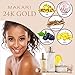 Makari 24K Gold Lightening Serum – Anti-Aging Face & Neck Gel w/Real Gold Particles, Omega 3 & Active Probiotics for Wrinkles, Dark Spots & Blemishes – Luxurious Moisturizing & Lightening Formula