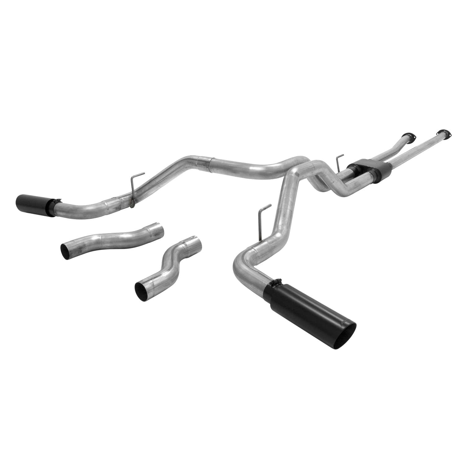 Flowmaster 817692 Outlaw Cat-Back Exhaust Kit 3 Inch Stainless Steel Dual 4 Inch Black Stainless Tips Compatible with 2009-2021 Toyota Tundra 4.6L 4.7L 5.7L exc Reg Cab Short Bed Double Cab Long Bed