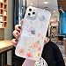Produktbild Tybaker iPhone 11 Pro Max Hülle Echte Blumen HandyHülle Transparent Gummi Kristall Schutzhülle Handgefertigten Bunter Getrocknete Blumenart Case Cover für iPhone 11 Pro Max, Daisy Stern