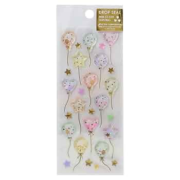 ロールシール　6本set 訳あり Amazon.co.jp: [シールシート]ドロップシール/風船 : 文房具