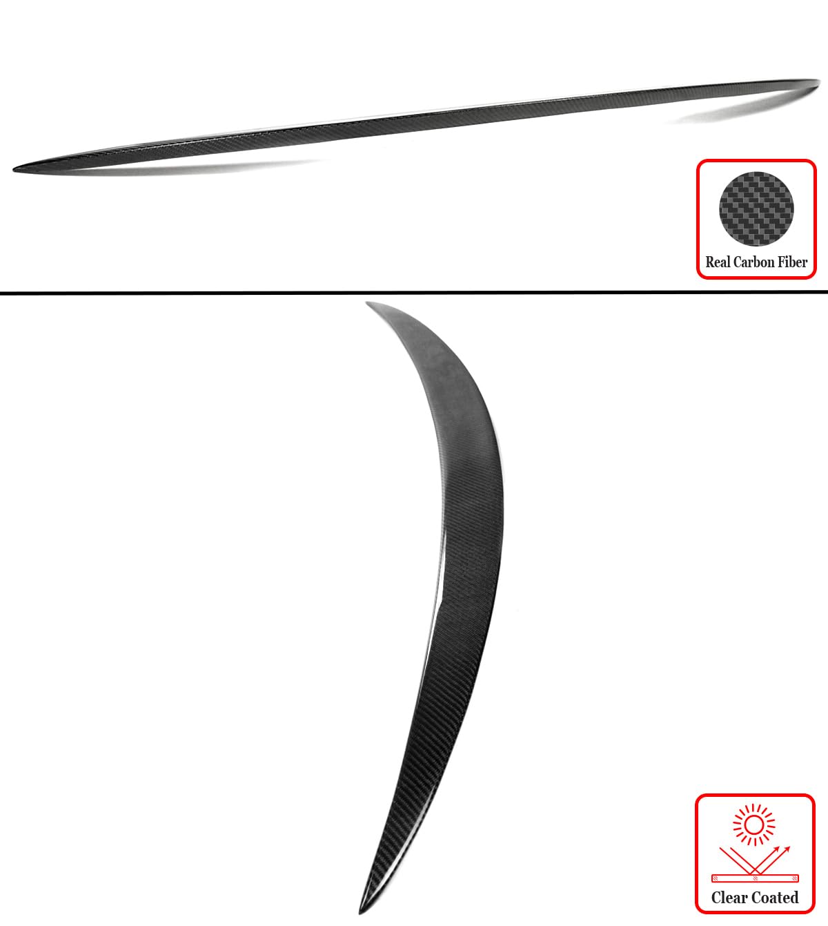 Glossy Black PSM Style Trunk Spoiler – Fits Mercedes W213 E-Class Sedan 2017-2020