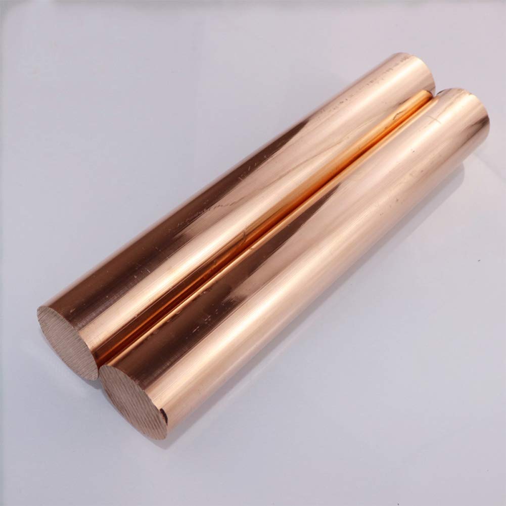 20 mm de diamètre. Barre ronde en cuivre fraisant le travail des métaux de soudure, longueur de 300mm