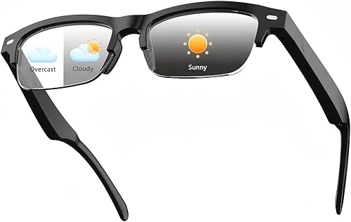 Miniatura 11 de Gafas de Traducción con IA, Gafas Bluetooth con Traductor en Tiempo Real para 164 Idiomas, Gafas Bluetooth Fotocromáticas con Bisagra de Resorte y