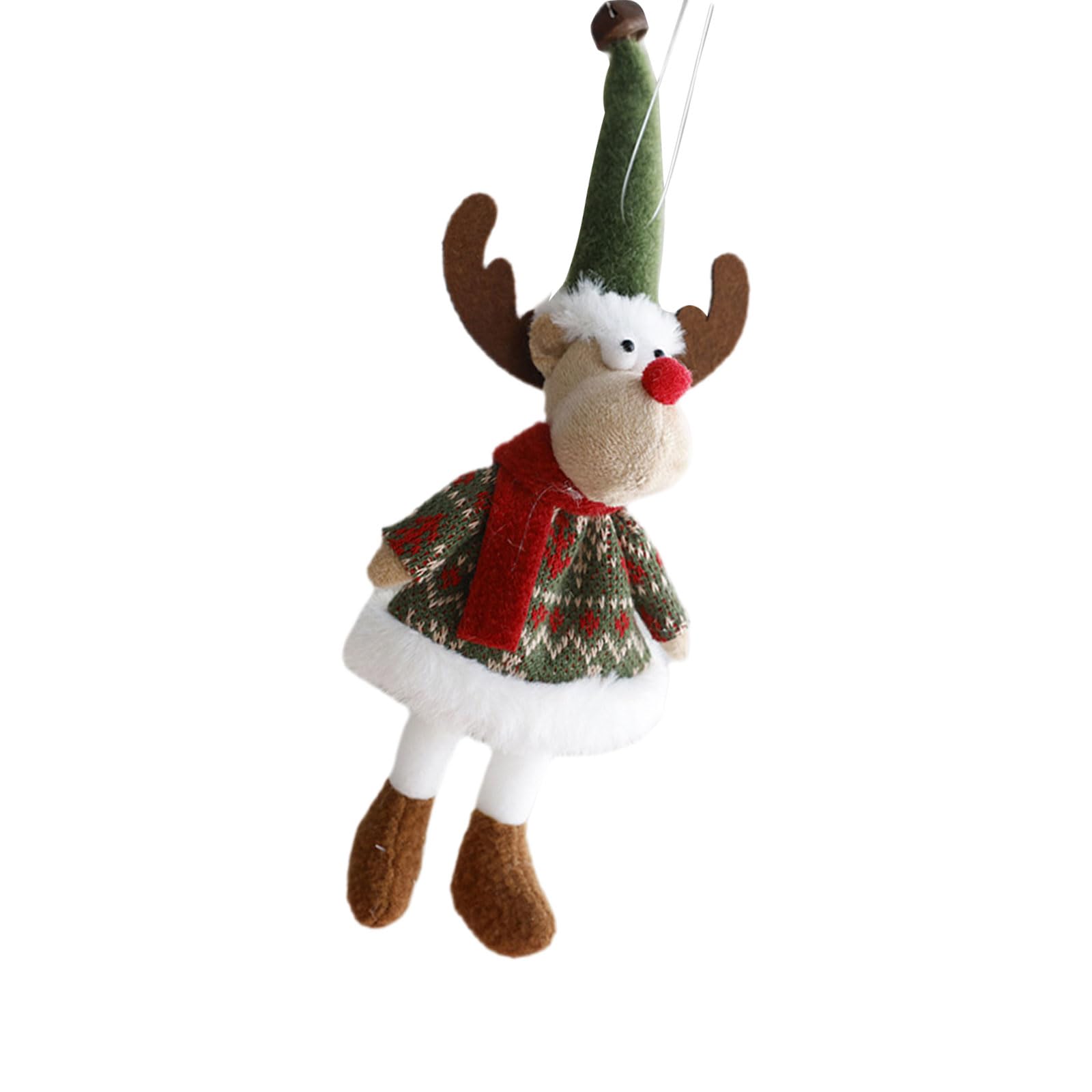 Buxuaaaa Girls C Hristmas Themed Ornament Tree Decoration Hanging /Deer/Santa/Snowman Pendant Festival Home Accessory Plush Hristmas Tree Hanging