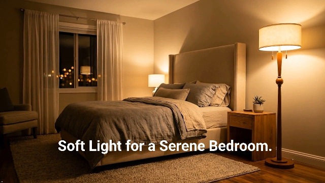 Image of MOFFE Solid Wood Floor Lamp for Living Room with Wooden Pull Chains