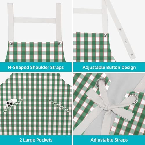 Tablier de cuisine lot de 2 anti-taches pour le travail en restaurant et bistrot bar - 4