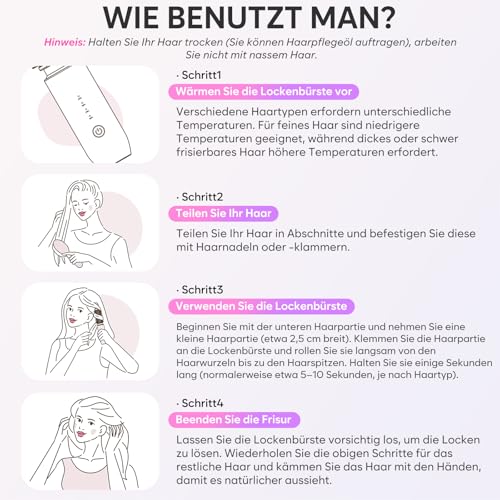 Kabelloser Lockenstab Itayga – Tragbare Lockenstabbürste für unterwegs