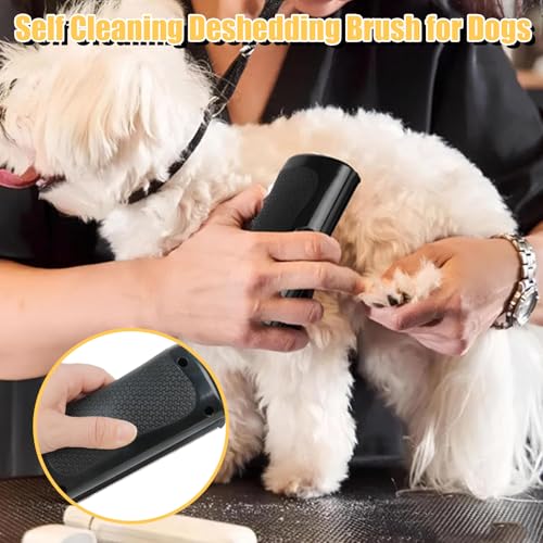 Fellwunder Bürste Hund, Hundebürste Kurzhaar, Fellbürste für Hunde, Effektive Haarentfernung für Kurzhaarhunde, Ideal für Reisen und tägliche Pflege Wunderbürste, Größe 146 mm x 68 mm x 35 mm