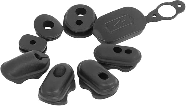 Charge Port Rubber Cover Cap Compatible with Ninebot F20 F25 F30 F40 Electric Scooter Battery Charging Port Dustproof Plug Silicone Sleeve (Color : 1set)