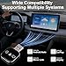 2026 Upgrade 3 in 1 Wireless Carplay Mirror Link Adapter for iPhone/Apple/Android Phone to Car Screen, Auto Connect-Black