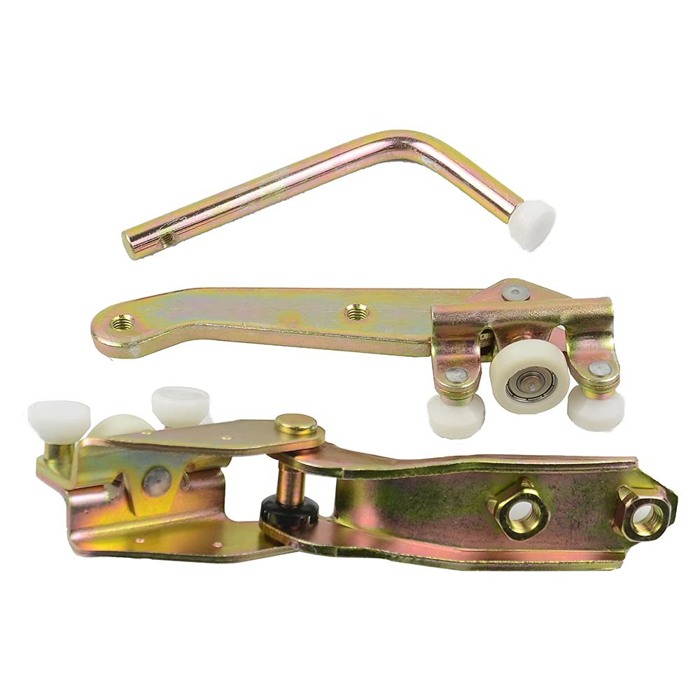 Lot de 3 guides à rouleaux pour porte coulissante droite - En haut, milieu et bas - Pour portes coulissantes - Compatible avec T4 1990-2004 701843336A 701843436 701843406B