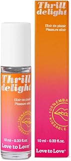 Thrill Delight Pleasure Elixir – Sensual Delights with Coconut Flavor 0.33 fl oz –Kissably Cool Roll-On for Foreplay, Inti...