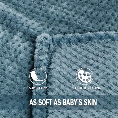 Exclusivo Mezcla SFTB-WSB5060 Fleece Throw Blanket Extra Large, Super Soft And Warm Blankets For Couch, Sofa And Bed Waffle Textured thumb #5