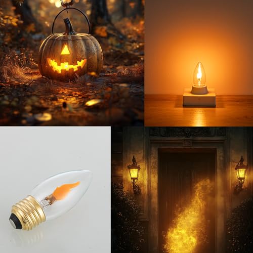 LED-Flickering-Light-Bulbs-E26-Flame-Effect-Bulb-Standard-Base-Fire-Light-Bulbs-for-Halloween-Christmas-Decoration-2-Pack LED Flickering Light Bulbs E26 Flame Effect Bulb Standard Base Fire Light Bulbs for Halloween Christmas Decoration 2 Pack