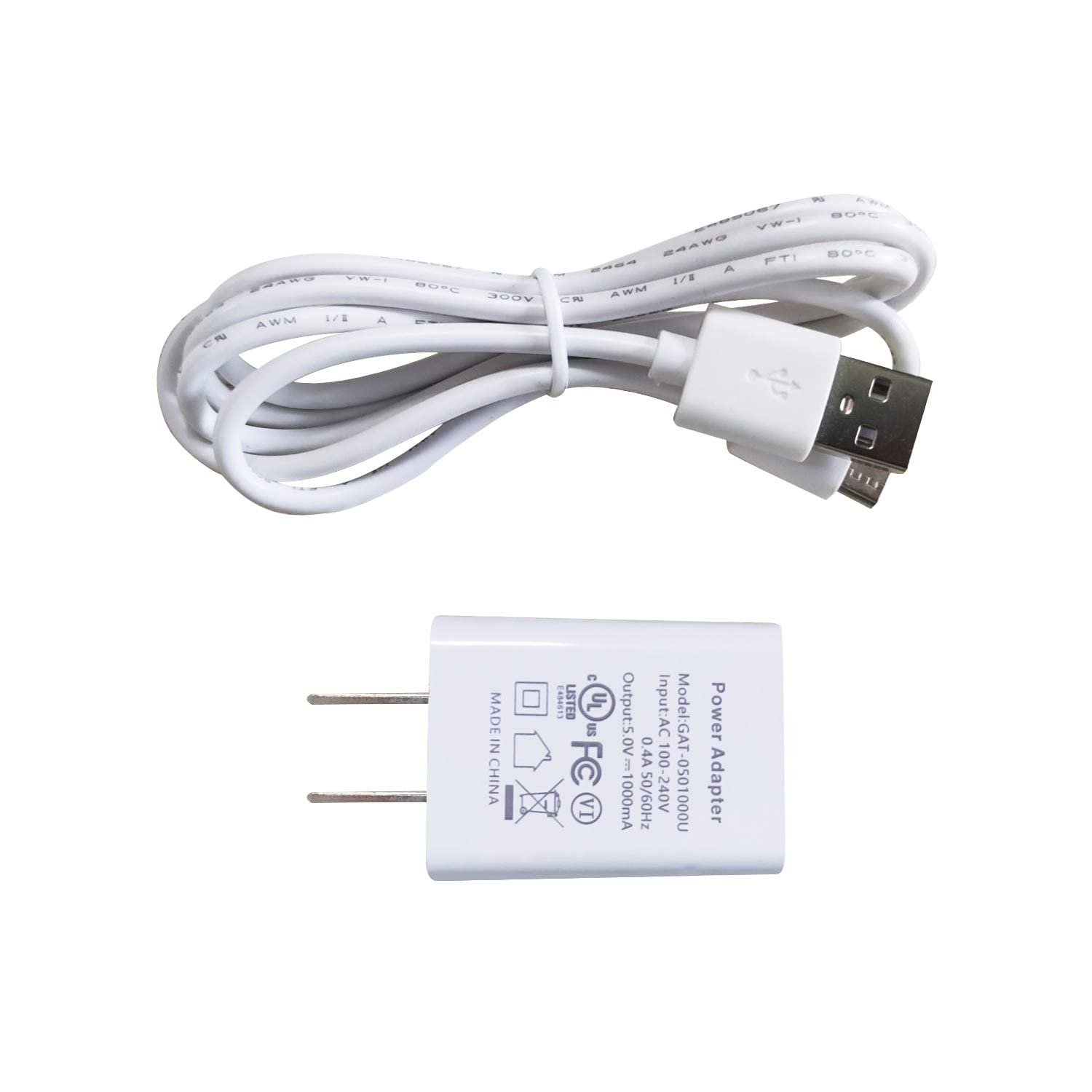 Banglijian Hearing Aid Accessories, Power Adapter and Micro-USB Cable