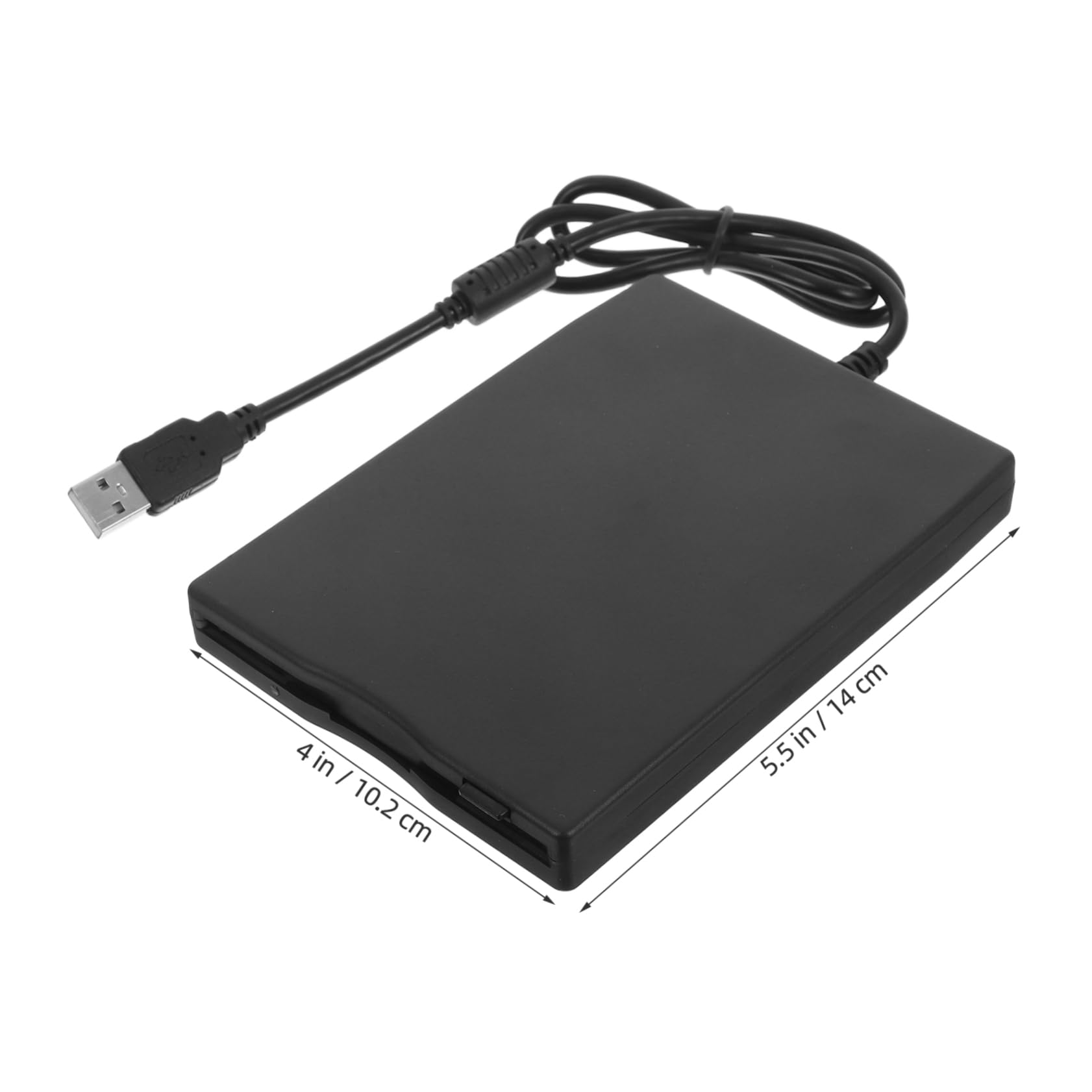 Mipcase Lettore Floppy Disk Esterno USB 2.0 Portatile, Compatibile con Sistemi Operativi, per Computer Portatile e Desktop, Nero Abs
