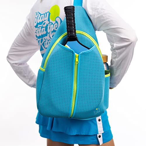 Swinton Pickleball Bag - Neoprene Sports Bag For Pickleball Paddles - Unisex Sling Style Pickleball Gift (Light Blue) #TOP7