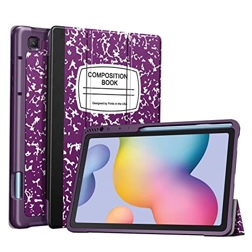 Fintie Capa fina para Samsung Galaxy Tab S6 Lite 10,4 polegadas 2024/2022/2020 com suporte de caneta S integrado, capa traseira com suporte inteligente de TPU macio para despertar/hibernar