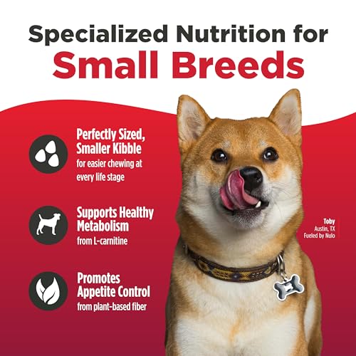Nulo FreeStyle Small Breed Dog Food Dry - Salmon & Lentils, Puppy & Adult Grain Free Dog Food, Natural, High Protein, Smaller Sized Kibble with BC30 Probiotic for Healthy Digestion Support, 14lb Bag